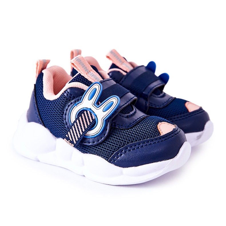 BEFADO S.A. Zapatilla Deportiva Infantil Con Velcro Befado 516P090 Azul Marino-Rosa rosado