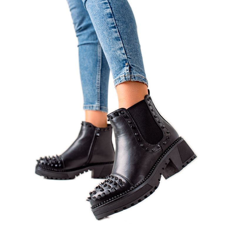 Melisa Botas Rock Black negro