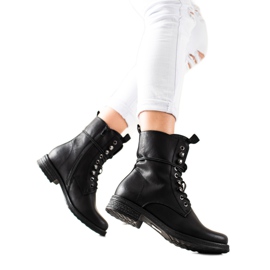Super Mode Botas clásicas con cordones negro