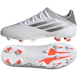 Botas de fútbol adidas X Speedflow.3 Fg Jr FY3305 gris blanco blanco