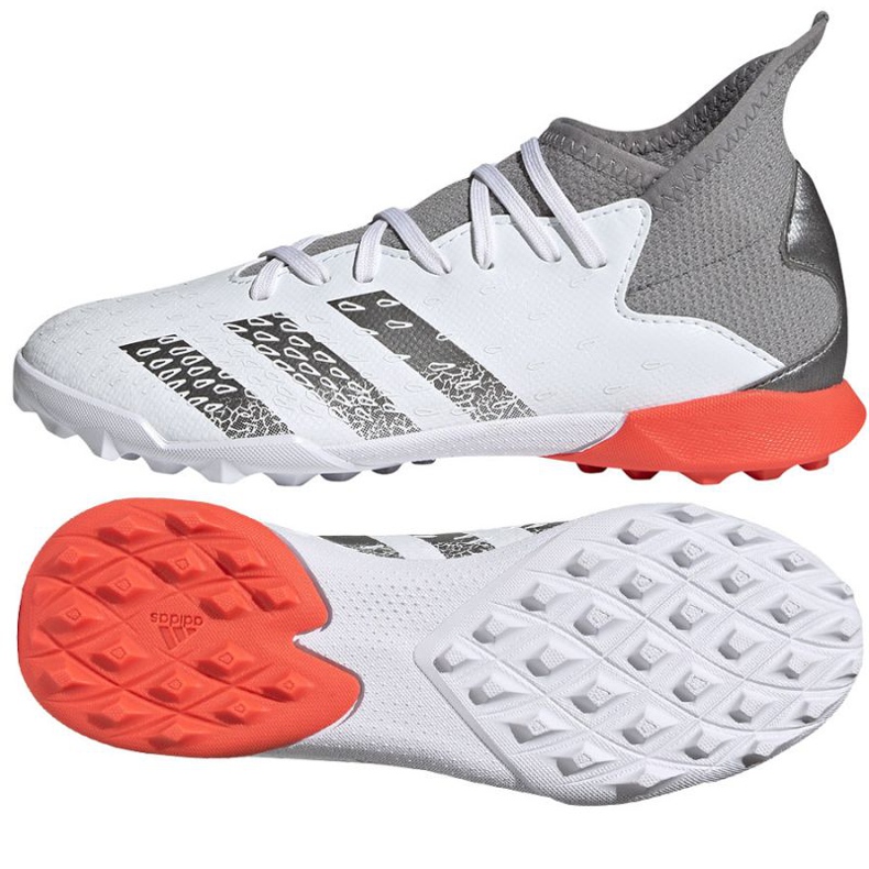 Botas de fútbol adidas Predator Freak.3 Tf Jr FY6312 blanco blanco