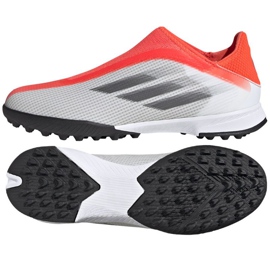 Botas de fútbol adidas X Speedflow.3 Ll Tf Jr FY3254 multicolor naranjas y tintos
