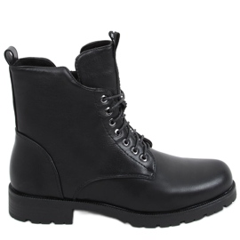 Trabajadores con cordones de Ango Black negro Trabajadores con cordones de Ango Black negro