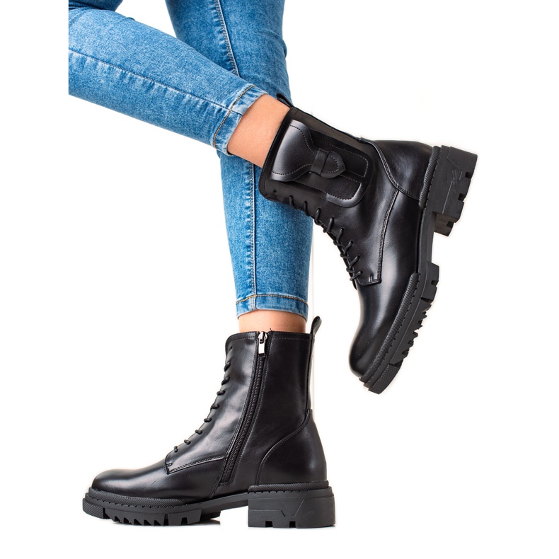 W. Potocki Botines Potocki con cordones clásicos negro W. Potocki Botines Potocki con cordones clásicos negro