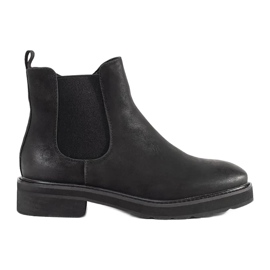 Botas negras clásicas de Sergio Leone negro