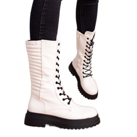 Seastar Botas de cuero ecológico blancas blanco