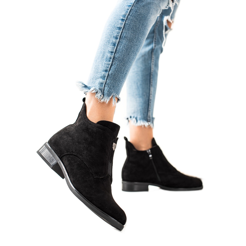 Camo Botas abrigadas con cremallera negro Camo Botas abrigadas con cremallera negro