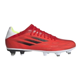 Botas de fútbol adidas X Speedflow.3 Sg M FY3286 multicolor naranjas y tintos