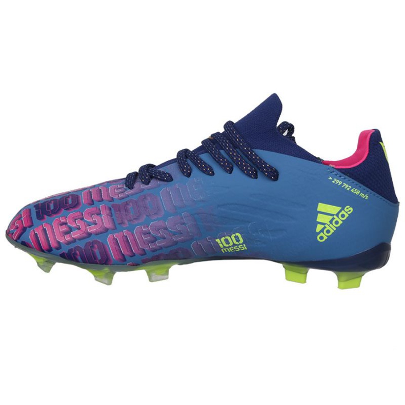 Botas de fútbol adidas X Speedflow Messi.1 Fg Jr FY6929 azul marino, morado, azul, multicolor azul
