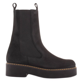 Marco Shoes Botas Greta con goma elástica negro Marco Shoes Botas Greta con goma elástica negro