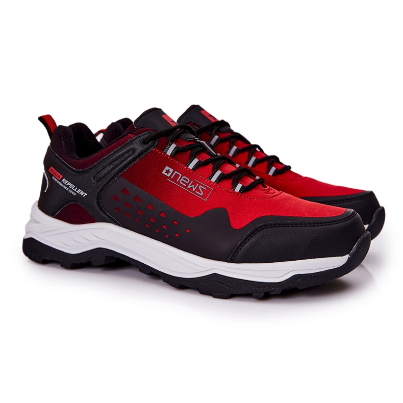 PE1 Zapatos Deportivos Hombre Tied Red Grenberd negro rojo