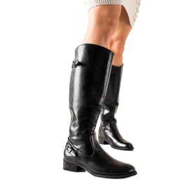 TRENDI Botas de vaquero con estilo negro
