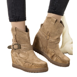 Botas de mujer beige con aislamiento al estilo boho Hanson