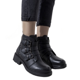 Botas negras con tachuelas aislantes de Adams negro