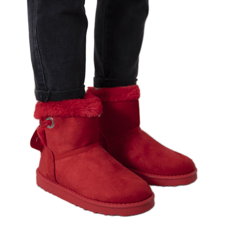 Botas de nieve con aislamiento rojo Hamilton