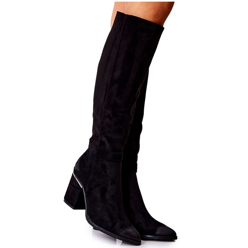 POTOCKI Botas de ante en una barra Black Corises negro POTOCKI Botas de ante en una barra Black Corises negro