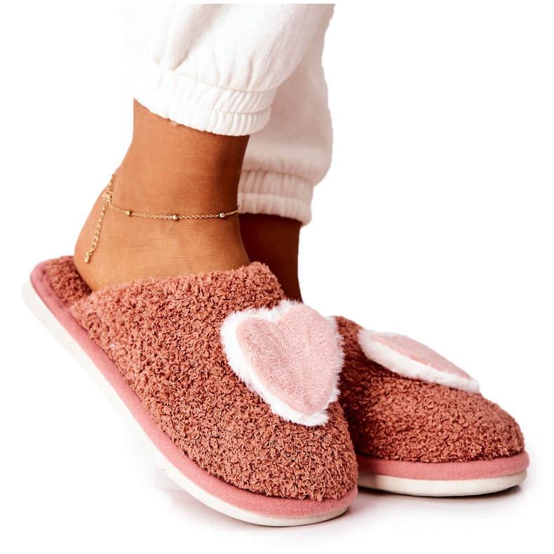 Pantuflas de Mujer Dirty Pink Heartbeat marrón rosado