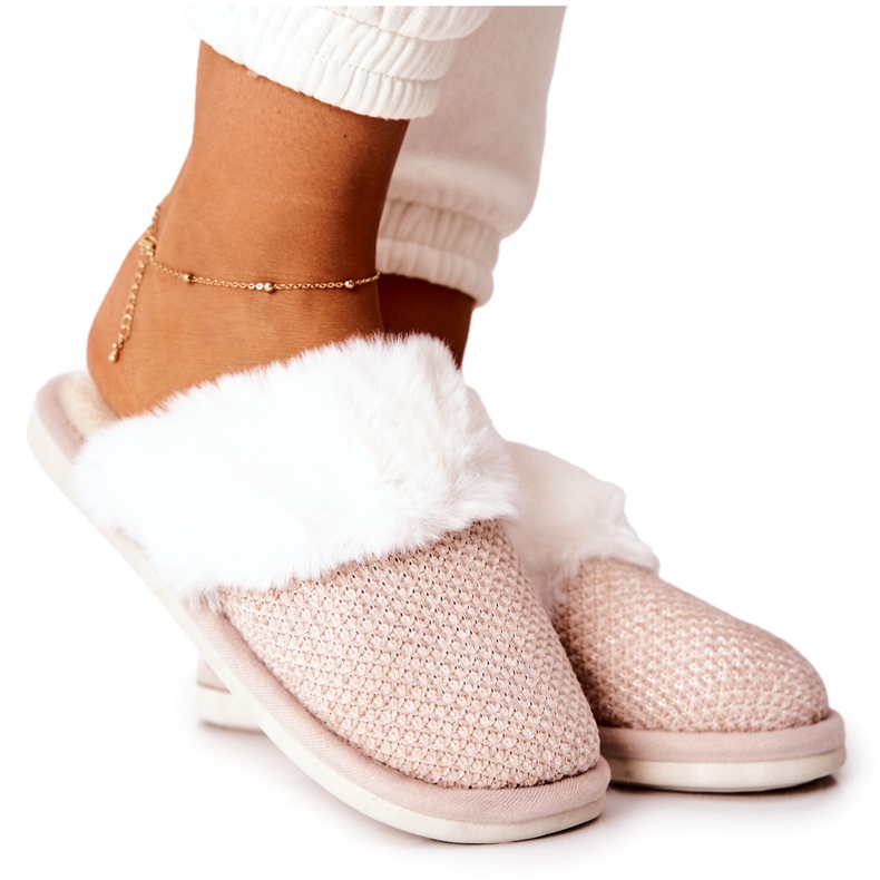 Pantuflas Calientes Flamarin Piel Beige