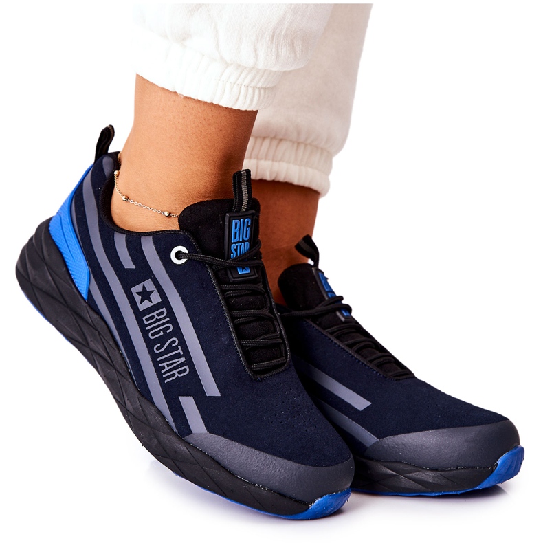 Zapatos Deportivos De Piel Big Star II274459 Azul Marino