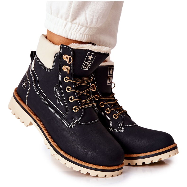 NEWS Mujer Trappers Timberki Warmed Black Tiempo negro