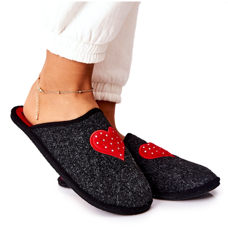 Big Star Zapatillas de Casa Panto Fino II267009 Negro y Rojo