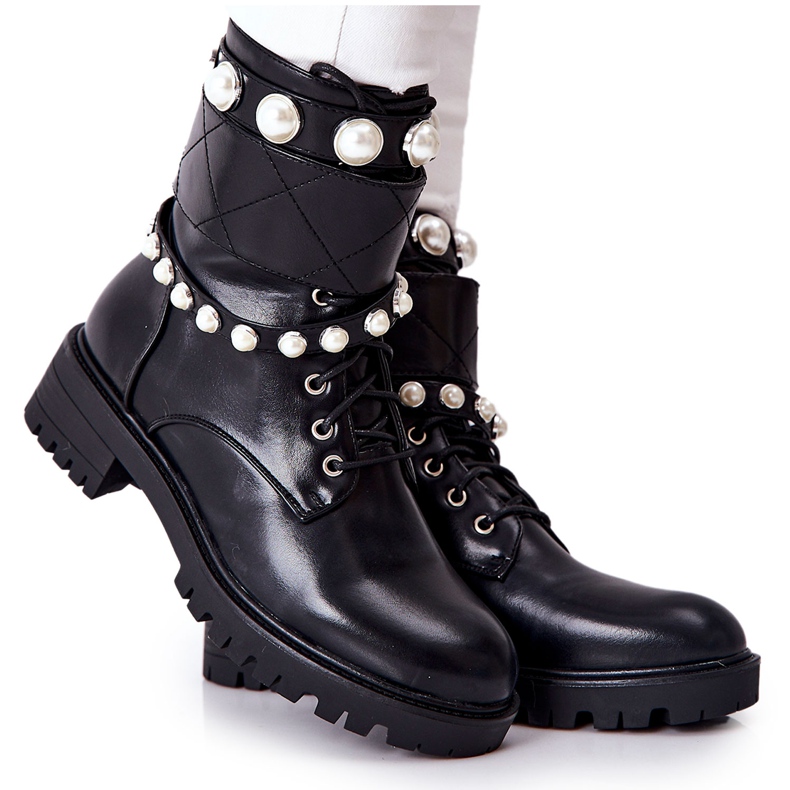 PG1 Botas de Mujer con Perlas Black Mystique negro PG1 Botas de Mujer con Perlas Black Mystique negro
