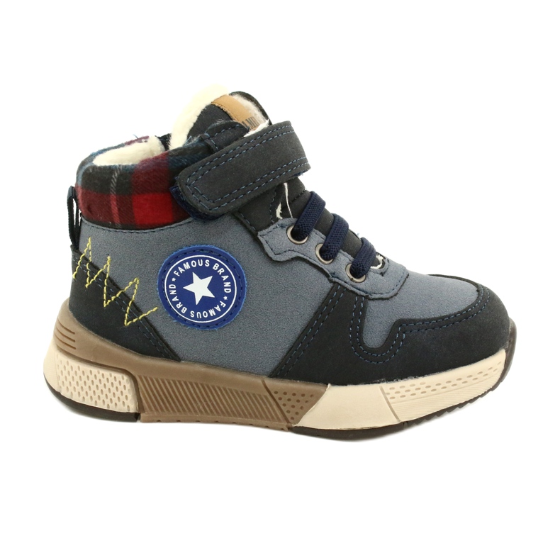 Botas de niños con el pelaje de American Club GC27 Navy Blue azul