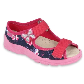 Calzado infantil befado 869X145 azul marino rosado