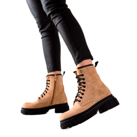 Super Me Trappers de ante beige