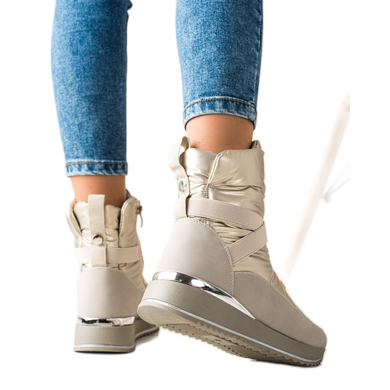 Weide Botas de nieve clásicas beige