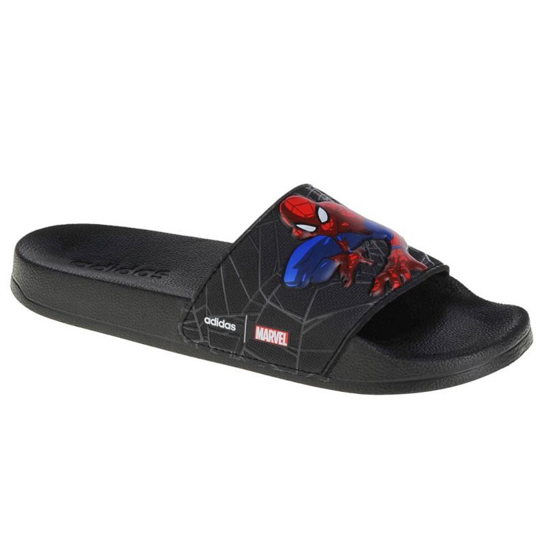 Zapatillas Adidas Adilette Shower Slides Spiderman Jr FZ1716 negro