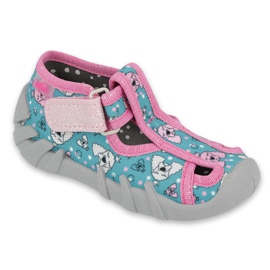 Calzado infantil befado 190P100 azul rosado gris