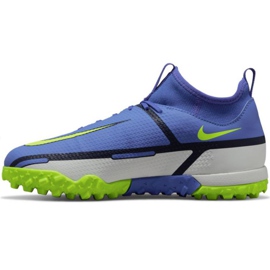 Zapatillas de fútbol Nike Phantom GT2 Academy Df Tf Jr DC0818 570 azul, blanco, multicolor azul
