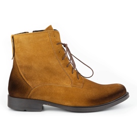 Olivier Botas de invierno para hombre en piel 7006KB marrón