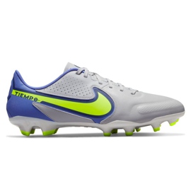 Zapatillas de fútbol Nike Tiempo Legend 9 Academy Mg M DA1174-075 gris, azul grises