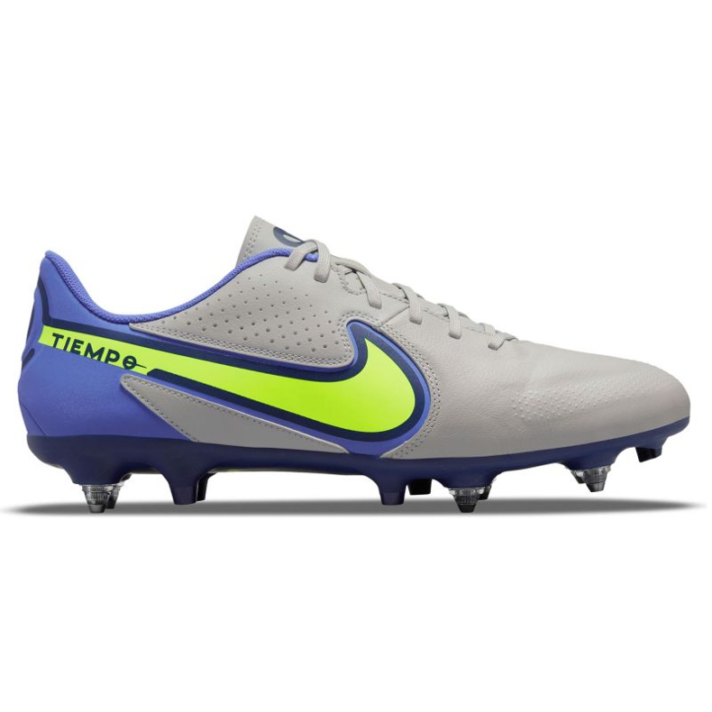 Zapatillas de fútbol Nike Tiempo Legend 9 Academy SG-Pro Ac M DB0628-075 gris, azul gris