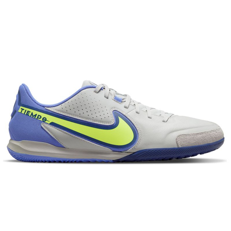 Zapatillas de fútbol Nike Tiempo Legend 9 Academy Ic M DA1190-075 gris, azul sombras de grey