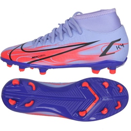 Zapatos de fútbol Nike Mercurial Superfly 8 Club Km Mg M DB2856 506 rosa, morado púrpura