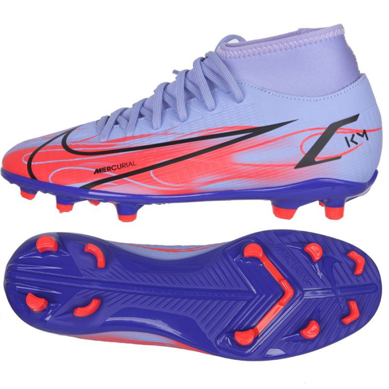 Zapatos de fútbol Nike Mercurial Superfly 8 Club Km Mg M DB2856 506 rosado morado violeta