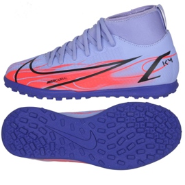 Zapatillas de fútbol Nike Mercurial Superfly 8 Club Km Tf Jr DB0934 506 multicolor púrpura