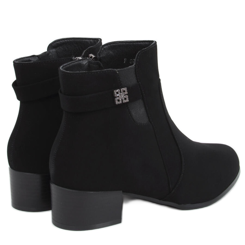 Botas de tacón bajo Radd Black negro