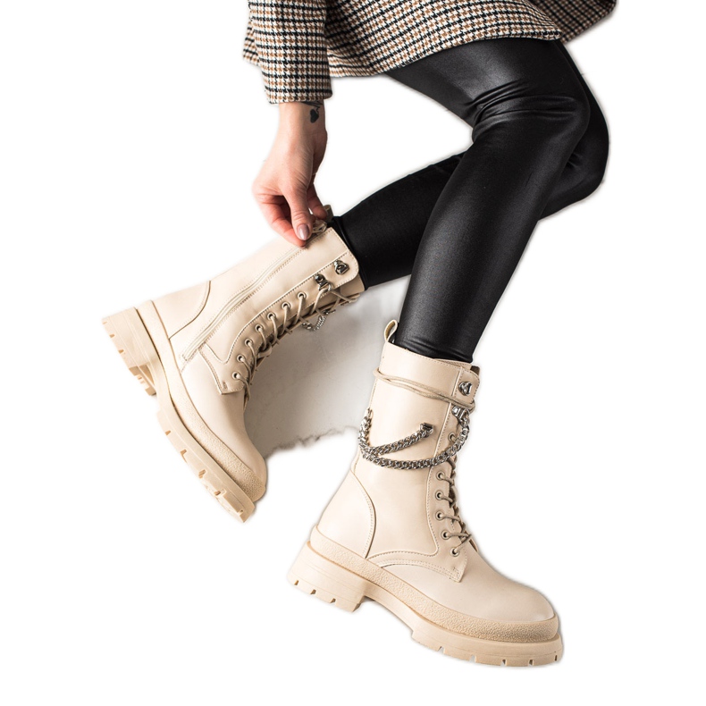 Bona Trabajadores cálidos con una cadena beige Bona Trabajadores cálidos con una cadena beige