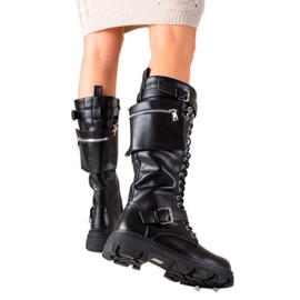 Seastar Botas de trabajo con bolsillo negro