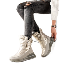 Weide Botas de nieve plateadas casuales plata