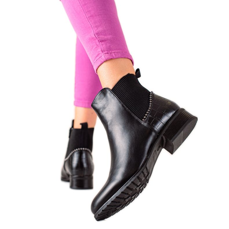 TRENDI Botines con cremallera negro TRENDI Botines con cremallera negro