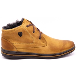 Polbut Botas de invierno rojas atadas 339W para hombre naranja