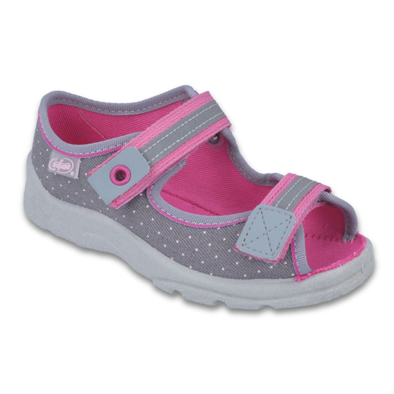 Calzado infantil befado 969Y126 rosado gris