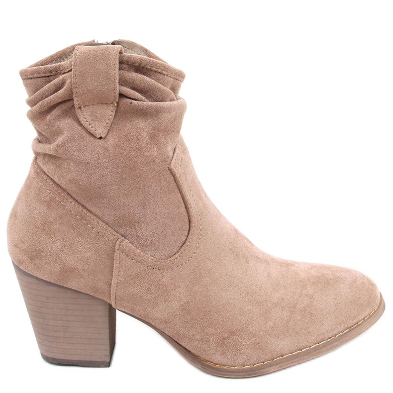 Botas de tacón alto de Bedd Khaki beige caqui Botas de tacón alto de Bedd Khaki beige caqui