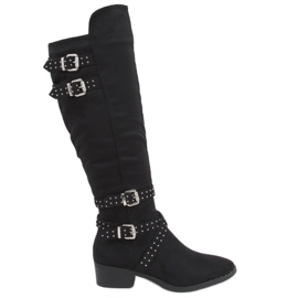 Botas de montar para mujer Zettu Black negro