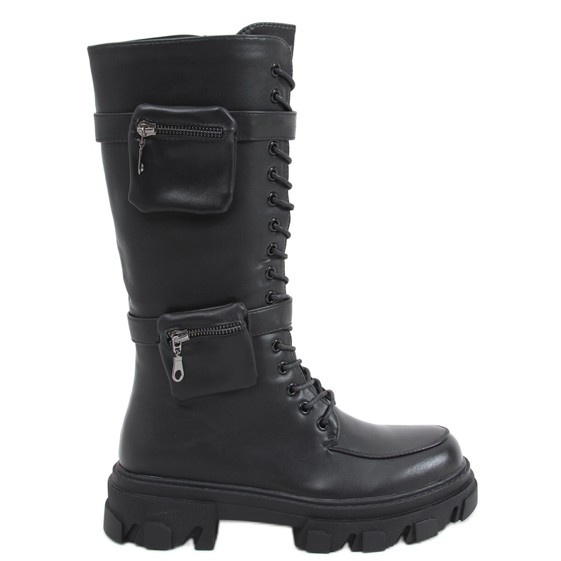 Botas Asot negras con bolsillos negro